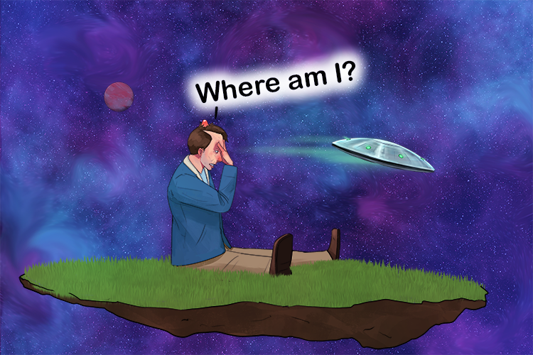 I woke up in an unknown place after being unconscious and knew (inconnu) nothing about how I got there