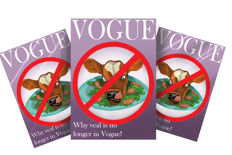 Veal was no longer in vogue (veau).