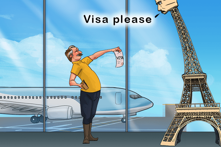 With this visa the Eiffel Tower let me into France