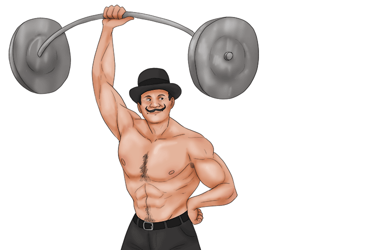 The weight was very heavy, but detective Poirot (poids) could lift it easily. 