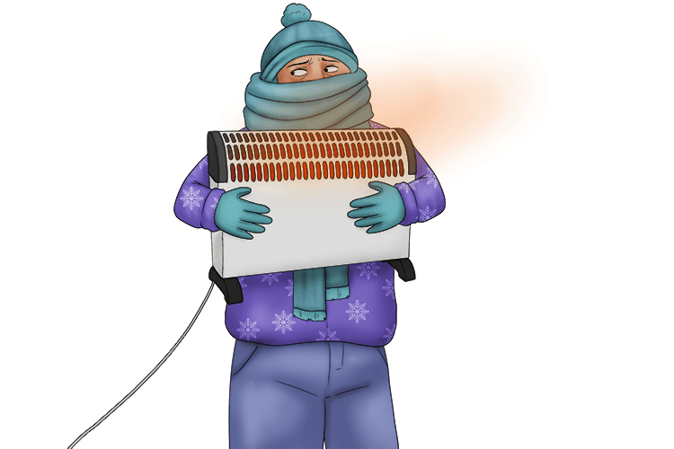 I only go out with a convection (avec) heater.