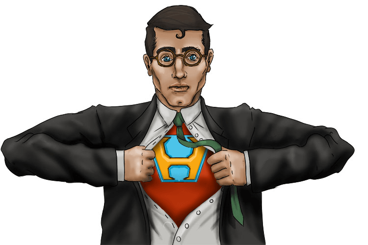 Under the suit, he wore a Superman costume (costume).