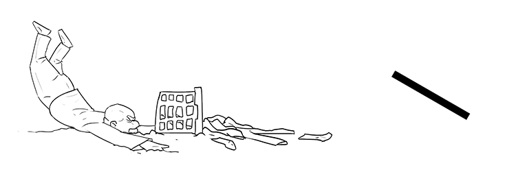 I tripped over and dropped all of the clean washing