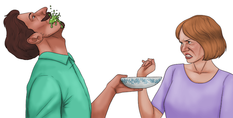 My older brother was always gurgling and the girls (ger-ger) found it disgusting.