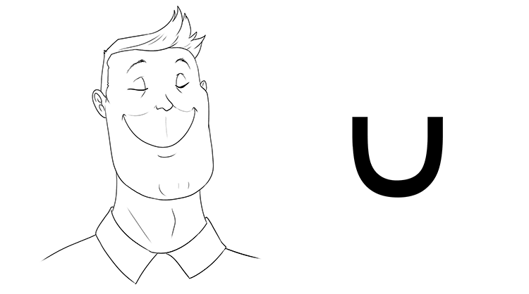 It's easier to smile than to frown.