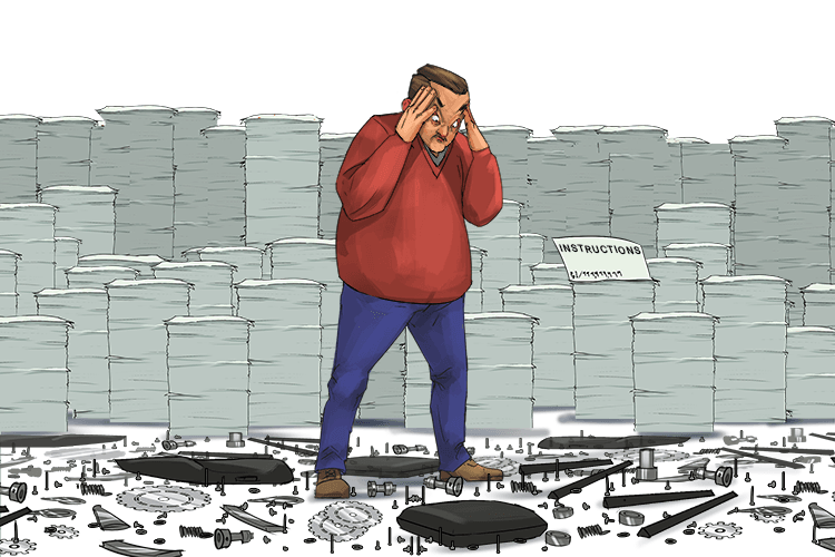 "Surely there's a chair that's easier (ee-zer) to assemble"