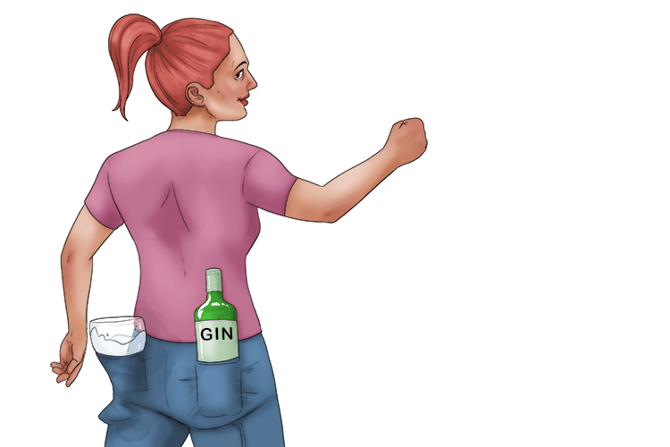 I kept an emergency supply of gin in my jeans (gin-gee) pocket.