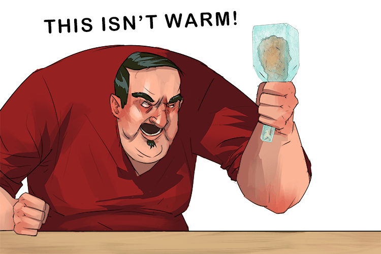 This fried (Friday) food isn't even warm (wor)