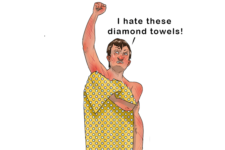 "I hate these towels that cost so many yen" (tou-yen)