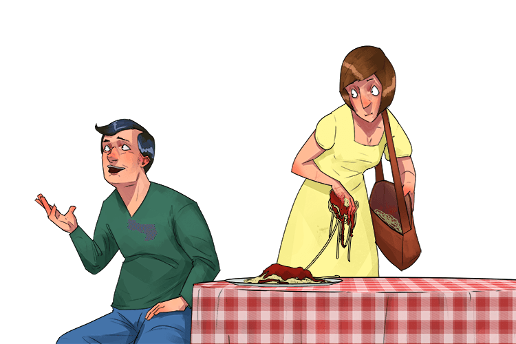 She won't pay for food (foo)