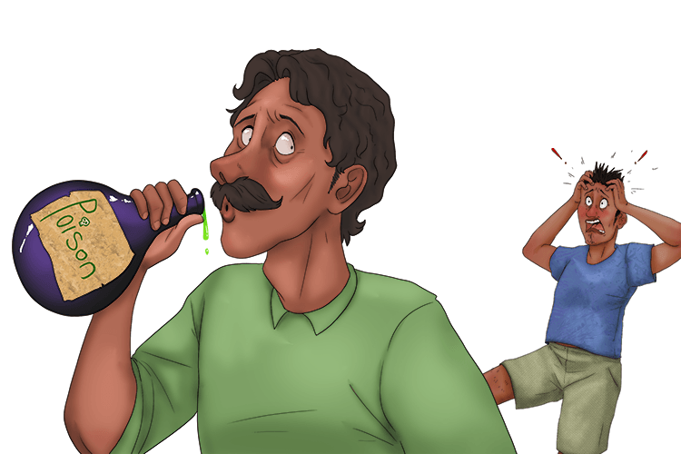 This is poison, do (doo) not drink it!