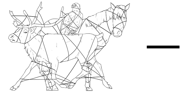 The animals were all wrapped in string