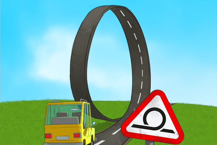 The road had a loop (loo) on it