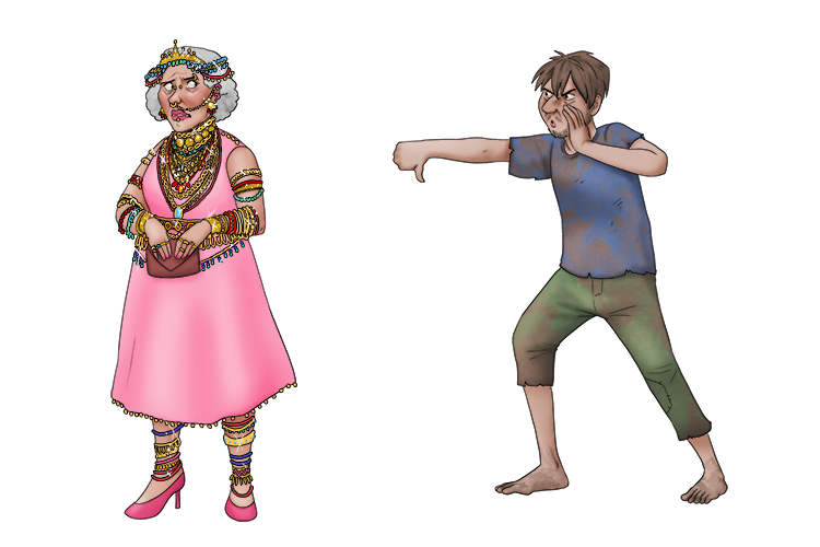 "How can I solve the problem of people jeering at me?" Perhaps you shouldn't wear so much jewellery (jeer-joo-er).