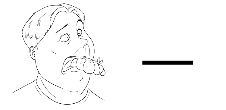 The string was wrapped around my tongue.