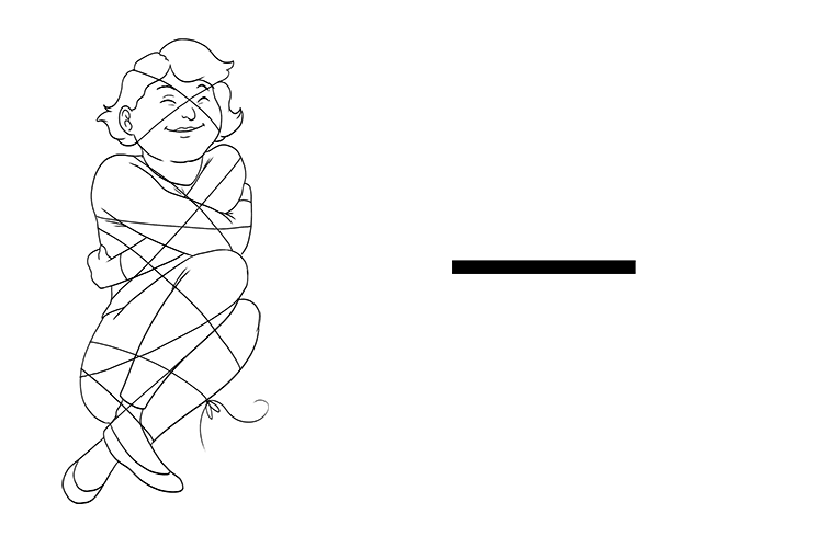 I enjoy being tied up with string.