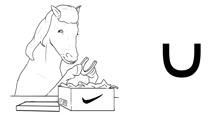 Her new shoes made her smile