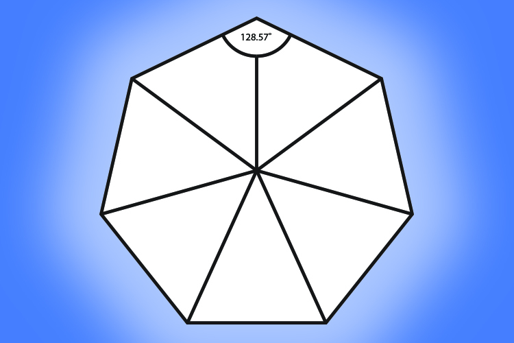 How To Find The Interior Angle Of A Heptagon