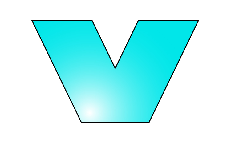 A V is a heptagon it is concave
