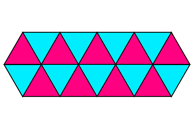 Triangles make tessellations