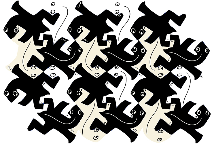 M C Escher's was the first to draw tessellations