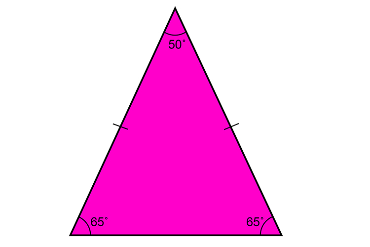area of an isosceles triangle sides