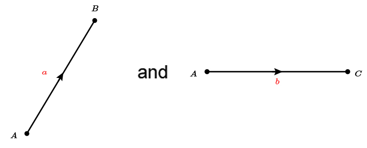 Examples of vectors as seen in the exam showing workings