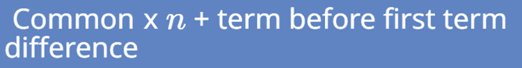 formula of a sequence when numbers are consistently different