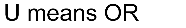 Think of U as a cup or spade that digs gold ore (OR) out of the ground.