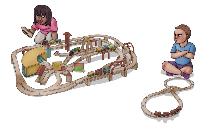 Her trainset was over double (overdub) the size of mine, and she's still adding additional tracks.
