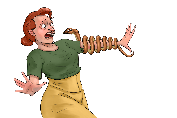 Around my arm a creature (armature) wrapped itself around like a coil of wire