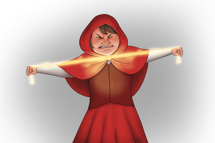 Little Red Riding Hood did a shift (red-shift) stretching light waves emitted by galaxies.