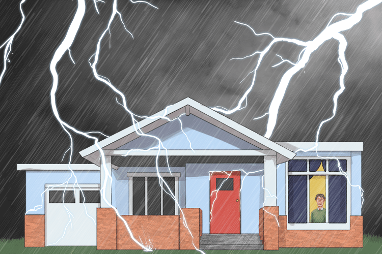 Inside my home (ohm) I was resistant to electricity (electrical resistance).