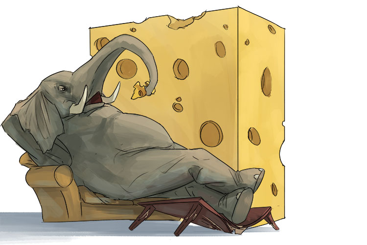 Bloque is masculine, so it's el bloque. Imagine an elephant eating a big block of cheese