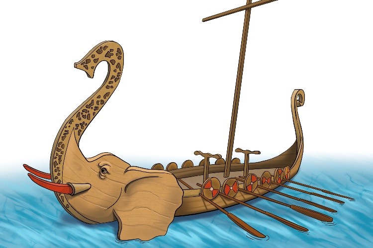 Barco is masculine, so it's el barco. Imagine an elephant shaped like a boat.