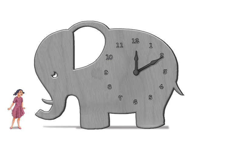 Reloj is masculine, so it's el reloj. Imagine an elephant clock.