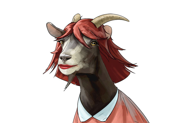 Cabra is feminine, so it's la cabra. Imagine a lady goat