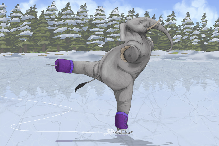 Hielo is masculine, so it's el hielo. Imagine an elephant skating on ice.