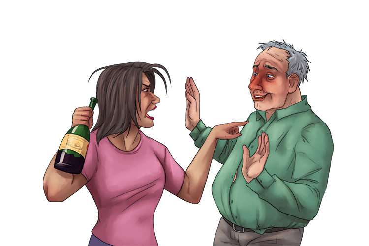 "This is the last time!" she gave him an ultimatum (ultima) over his heavy drinking: give it up or leave.