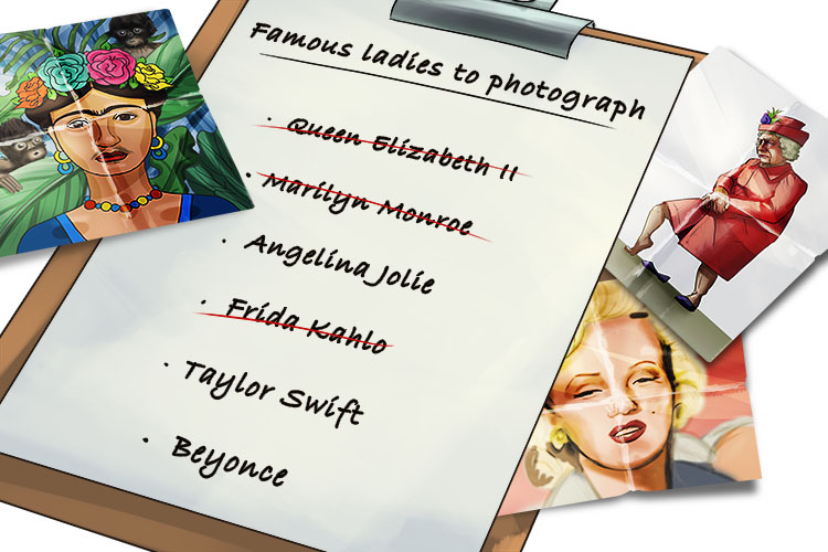 Lista is feminine, so it's la lista. Imagine a list of famous ladies