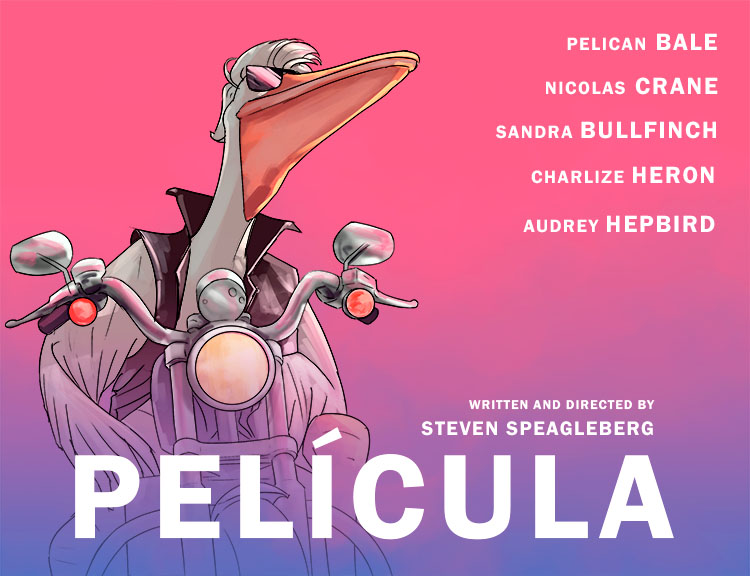 The movie is about a pelican who's cooler (película) than anyone else