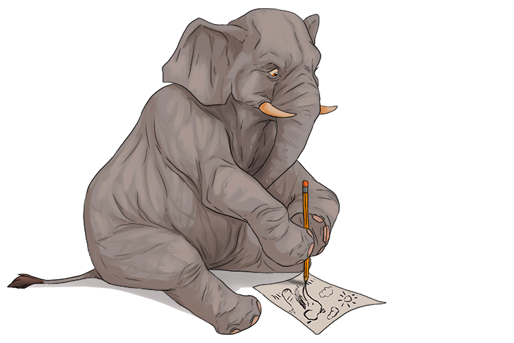 Lápiz is masculine so it's el lápiz. Imagine an elephant using a pencil.
