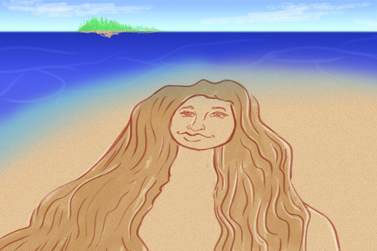Playa is feminine, so it’s la playa. Imagine a picture of a lady on a beach