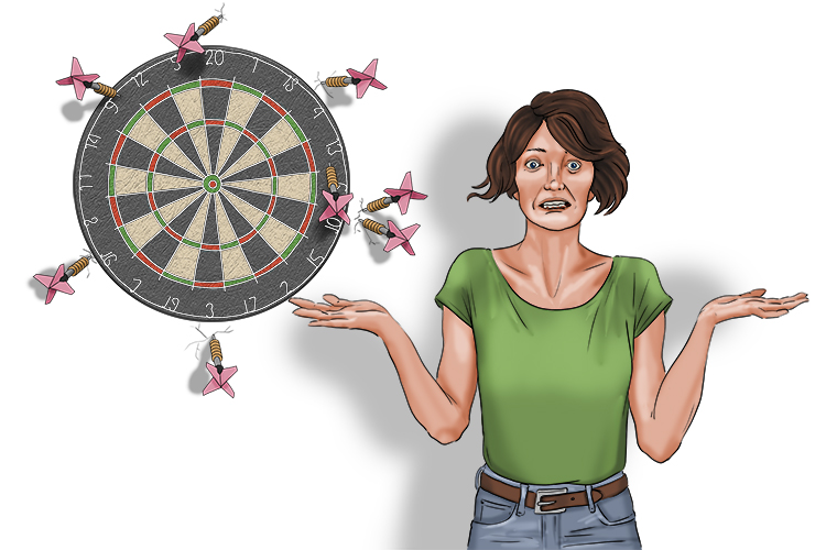 Help! Are you any good at darts (ayudar)?