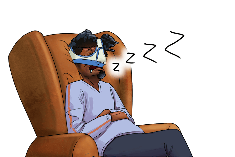 Why were his underpants on his head when he went to sleep (slip)?