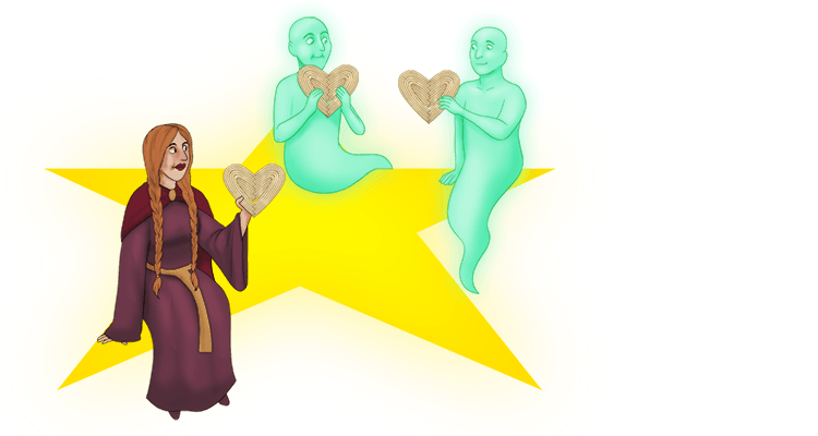 Imagine all of the above, Lady Macbeth and the spirits that she asked to come over on the star; sit down and eat her first linguine she made for each of them.