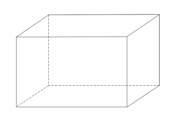 A cuboid is a three-dimensional geometric shape that has six rectangular faces