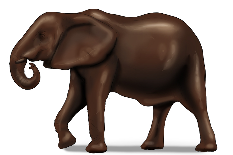 Chocolate is masculine, so it's el chocolate. Imagine an elephant made of chocolate.