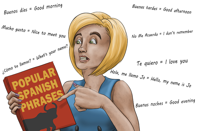 Frase is feminine, so it's la frase. Imagine a lady reading a Spanish phrase book.