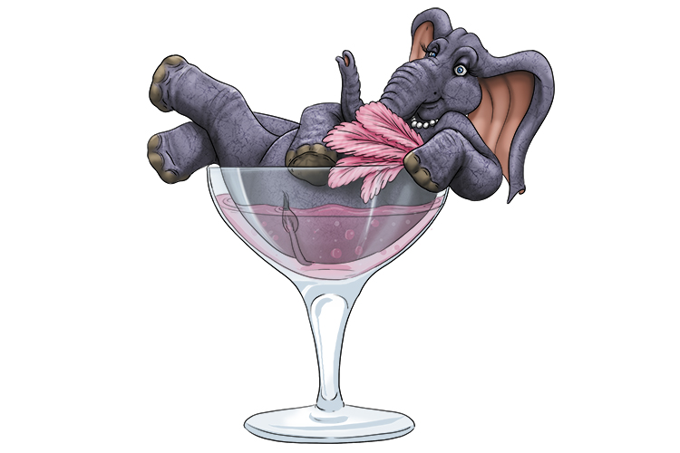 Vaso is masculine, so it's el vaso. Imagine an elephant in a giant glass.